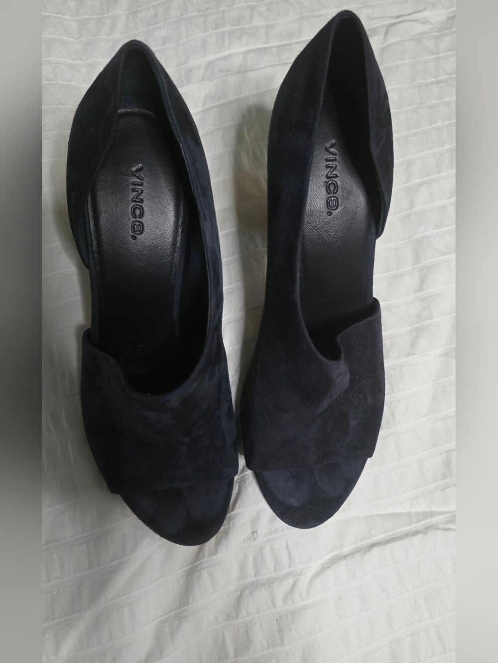 Vince Women's Heel Sz 9m Suede Blue